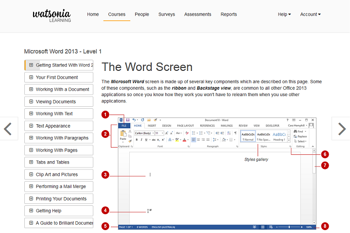 Watsonia Learning Word content Watsonia Learning Word content